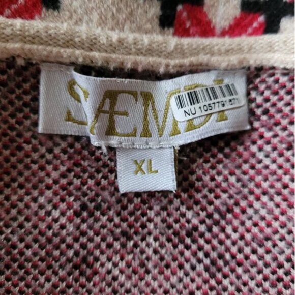 Free People Saemdi Abstract Oversized Sweater size XL - Picture 4 of 7